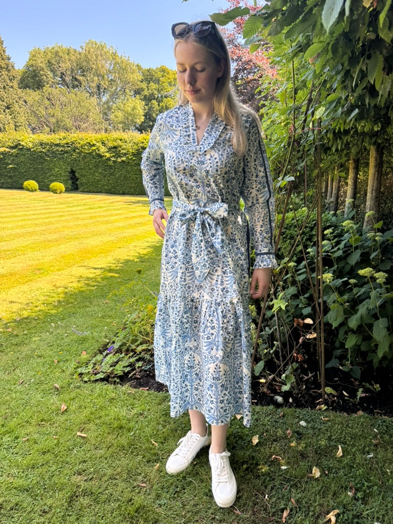 BLUE BUTAH FLORENCE DRESS