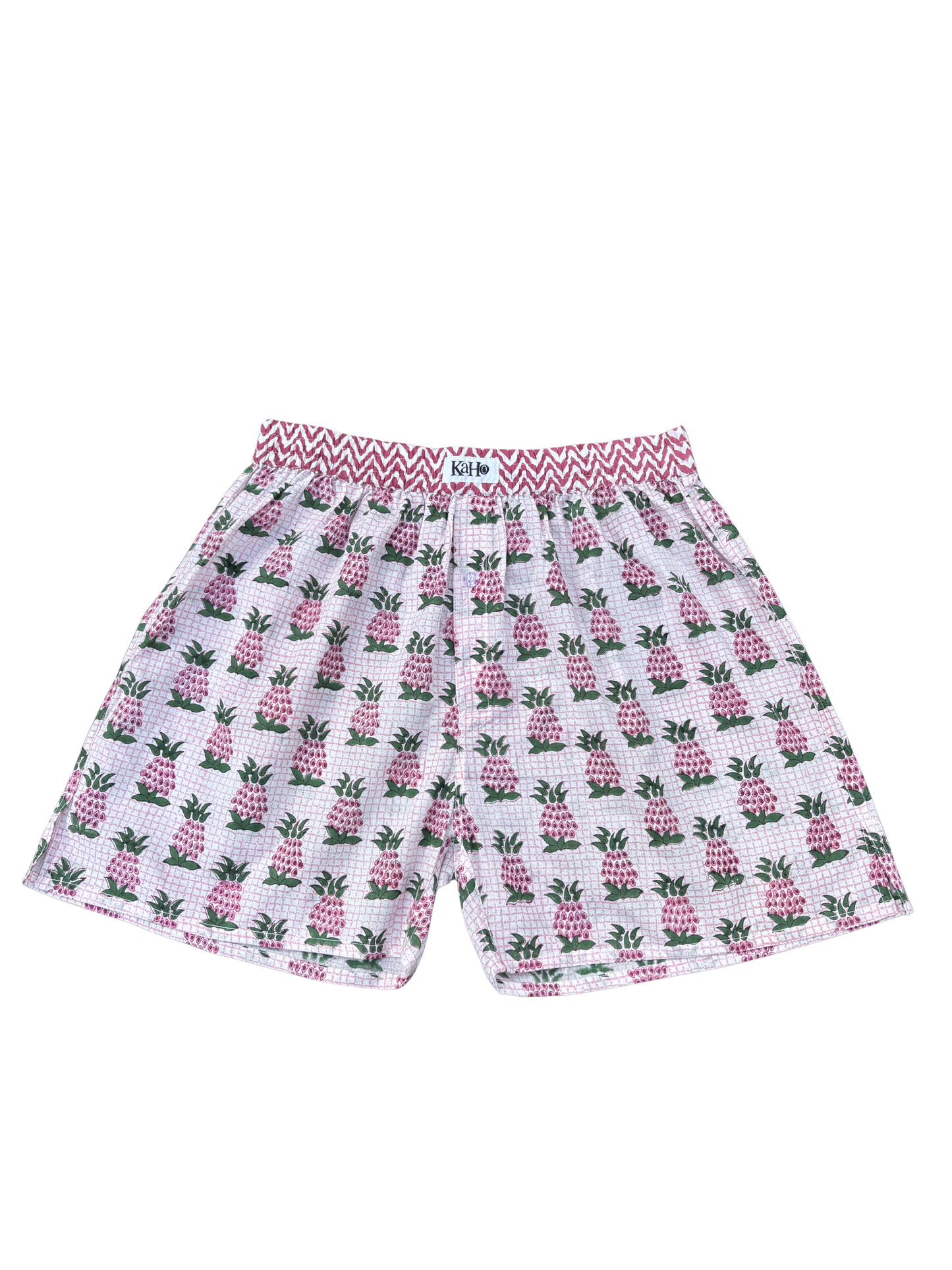 PINK AND GREEN PINEAPPLE BOXER SHORTS