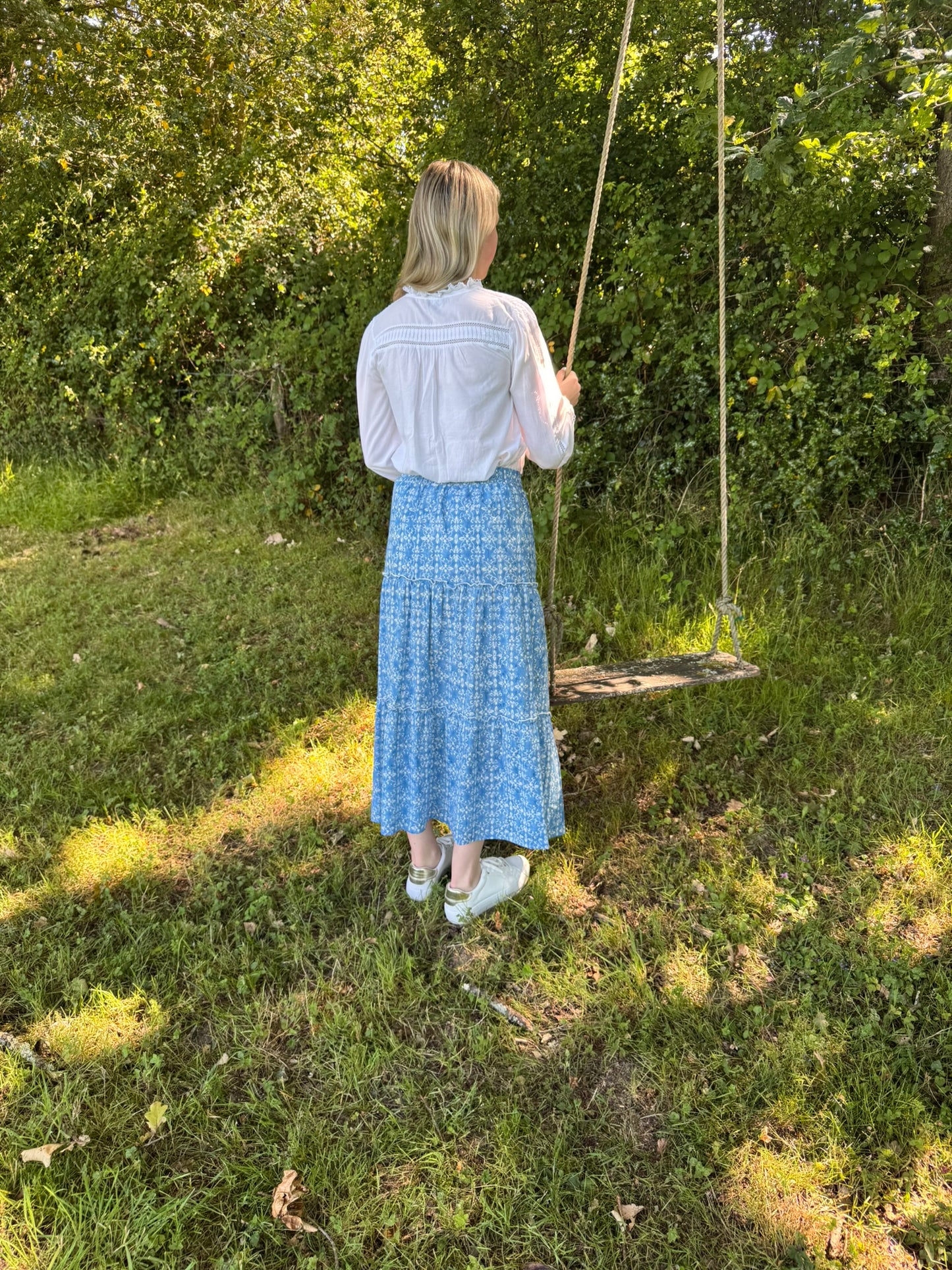 BLUE GABLE SKIRT
