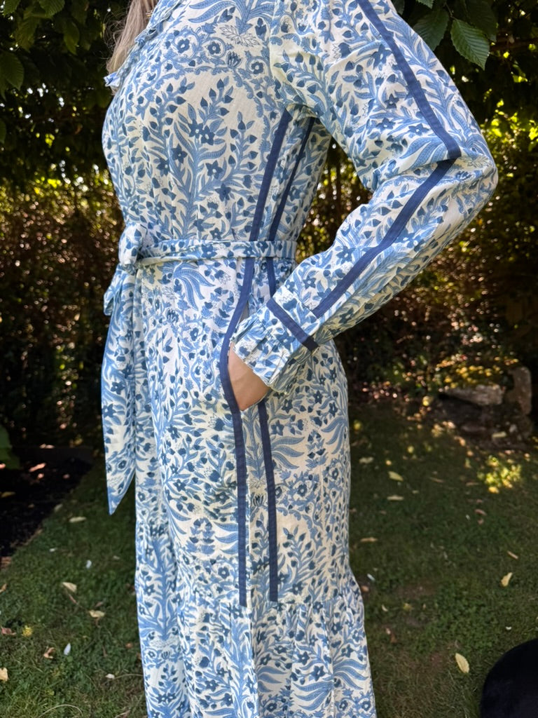 BLUE BUTAH FLORENCE DRESS