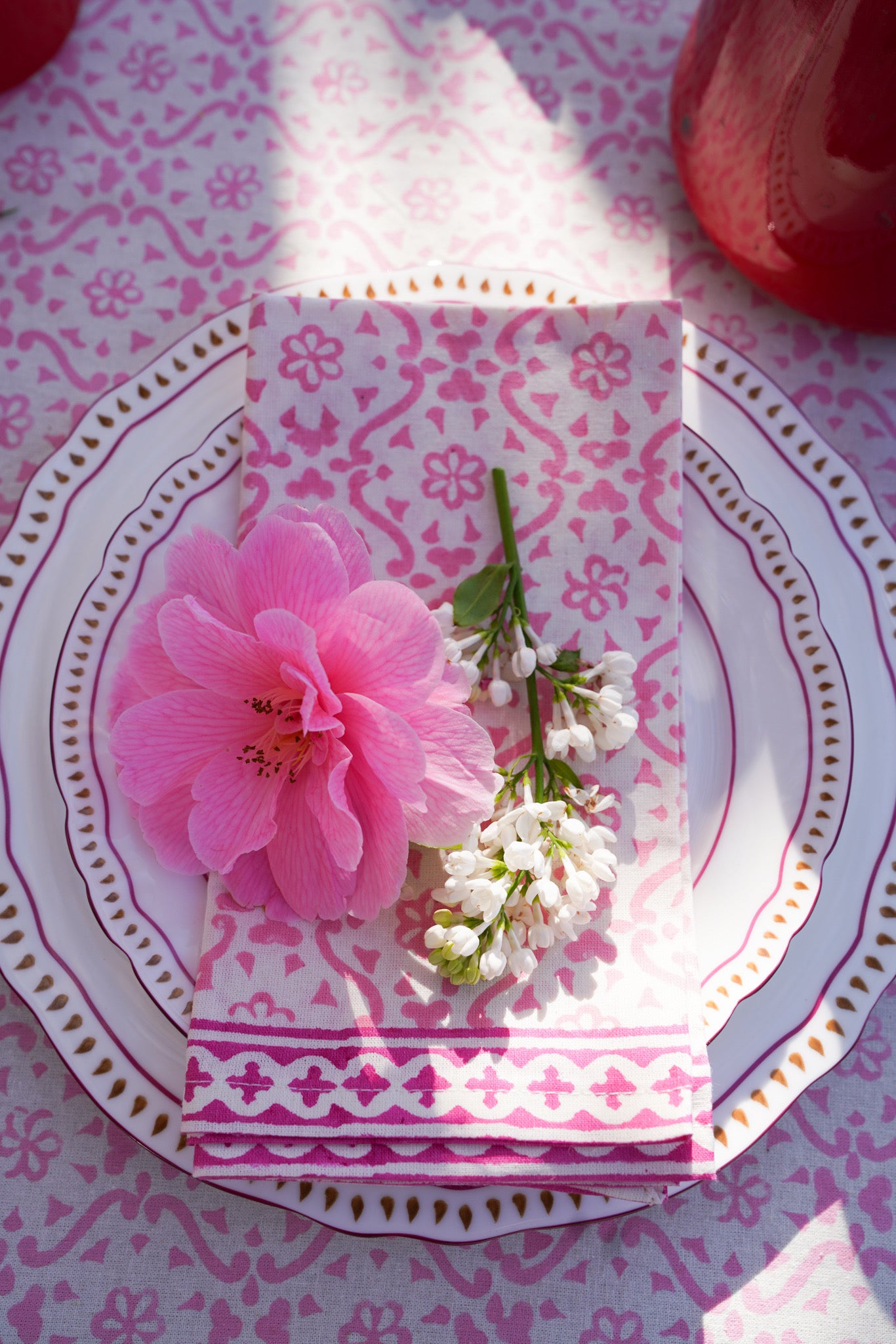 PINK CHELSEA BLOOM NAPKINS