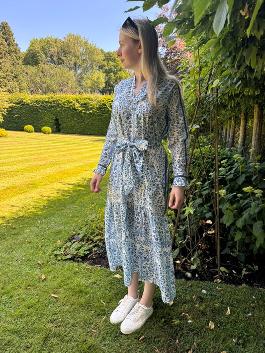 BLUE BUTAH FLORENCE DRESS