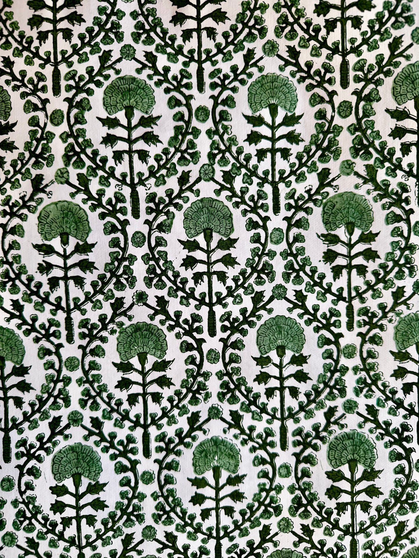 GREEN TRELLIS WRAPPING PAPER