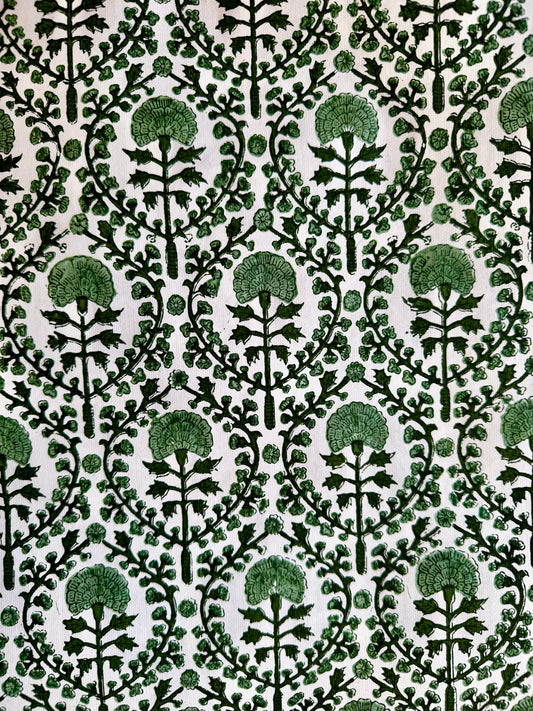 GREEN TRELLIS WRAPPING PAPER