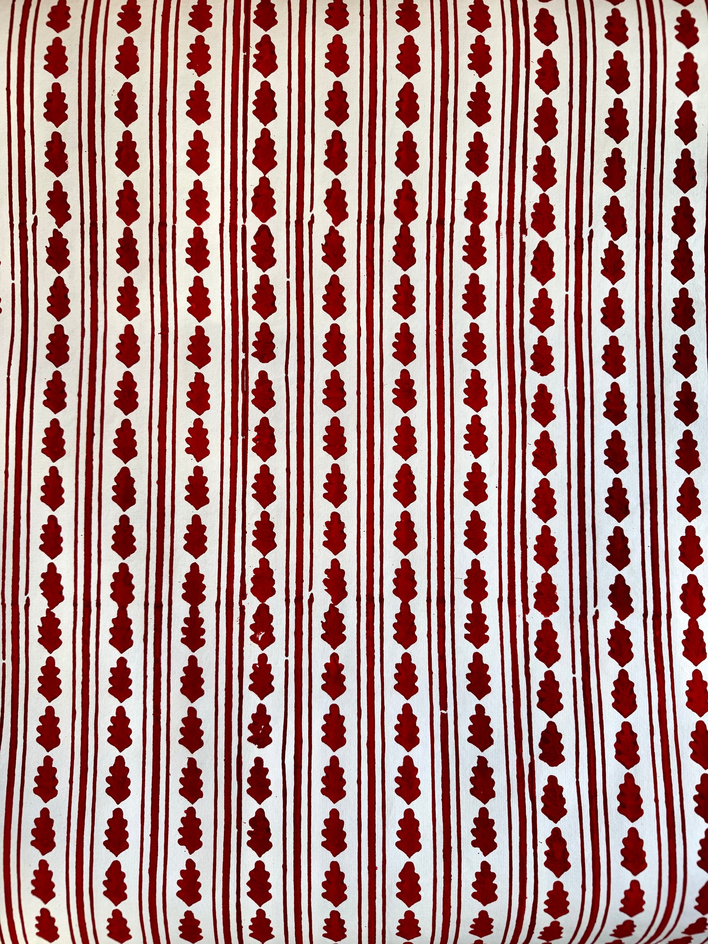 RED KAHO STRIPE WRAPPING PAPER
