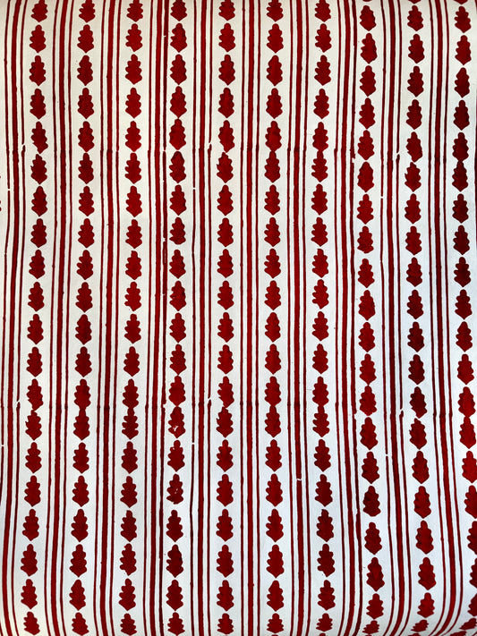 RED KAHO STRIPE WRAPPING PAPER