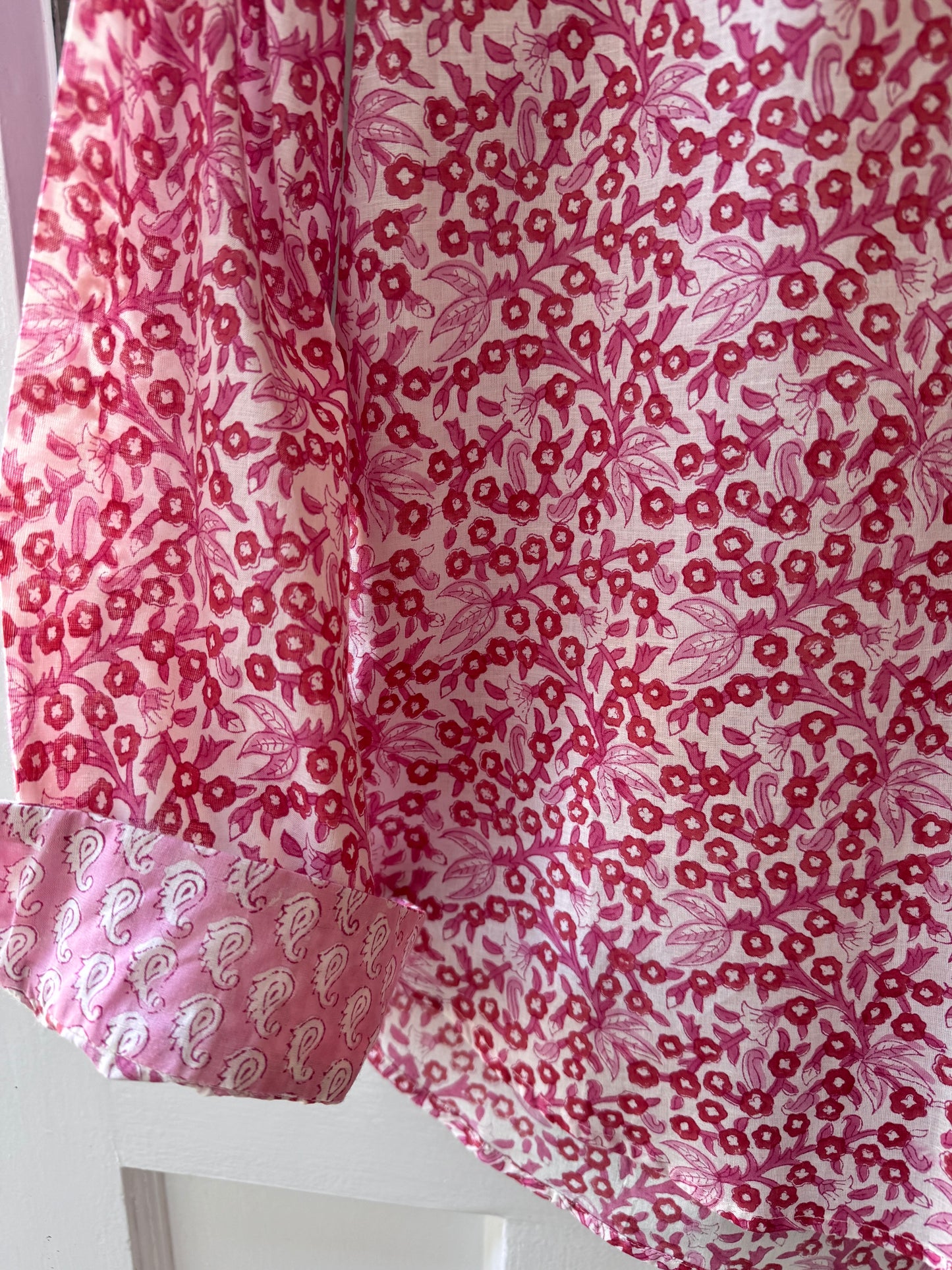 PINK AND RED SPRIG SHIRT
