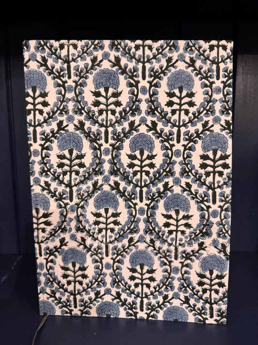 BLUE AND GREEN TRELLIS BOOK