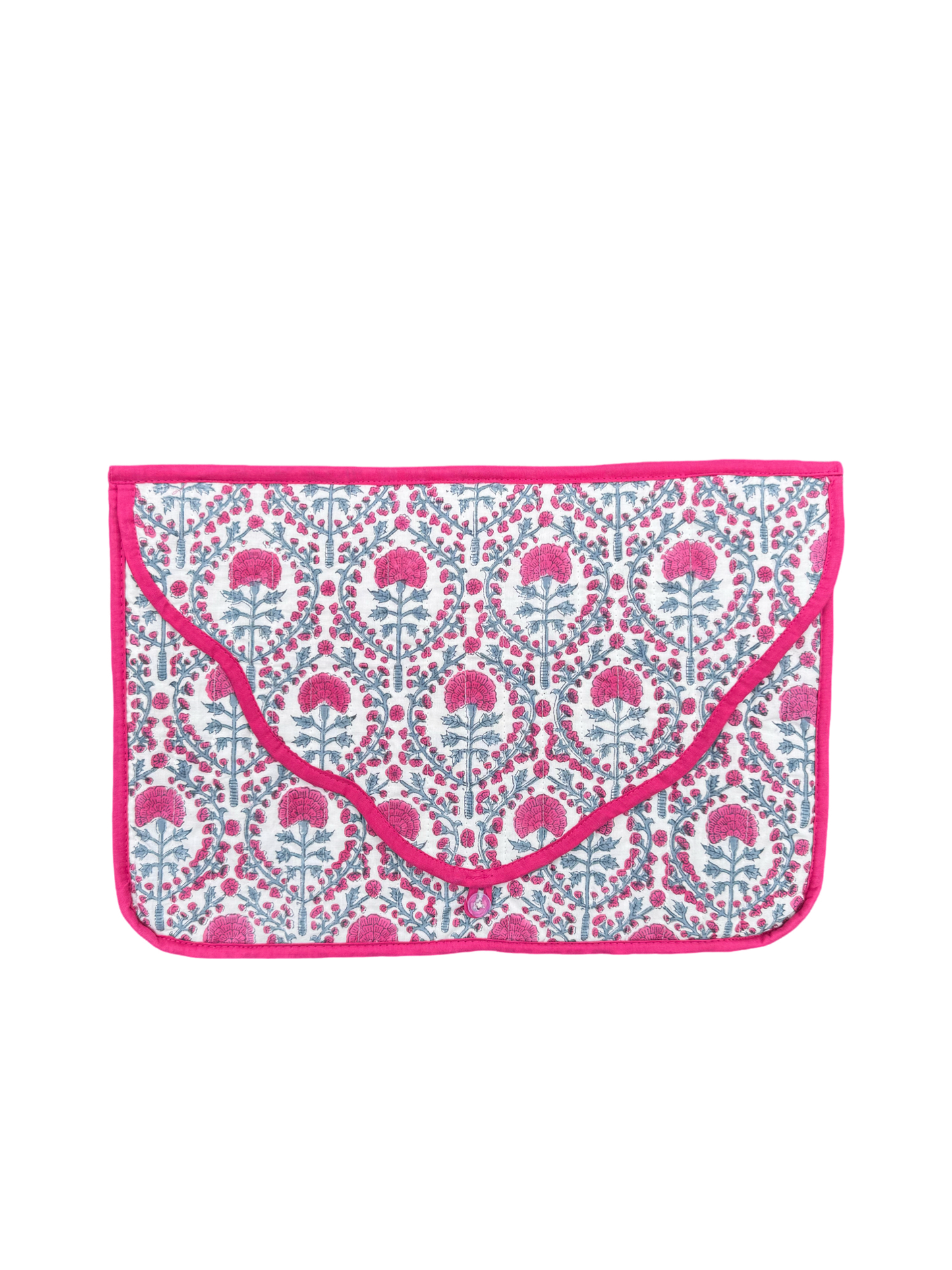 PINK AND BLUE TRELLIS LAPTOP CASES