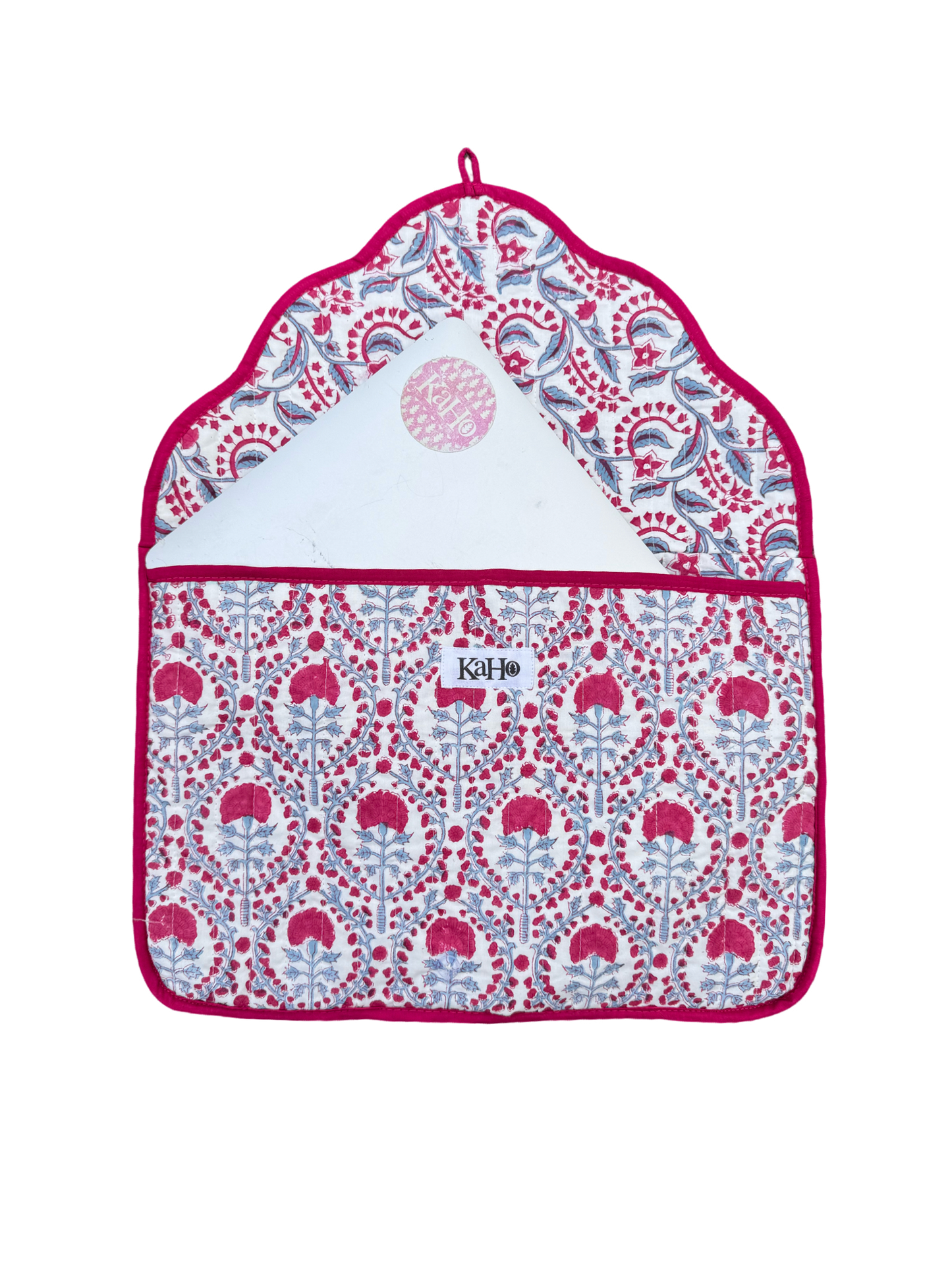 RASPBERRY AND BLUE TRELLIS LAPTOP CASES