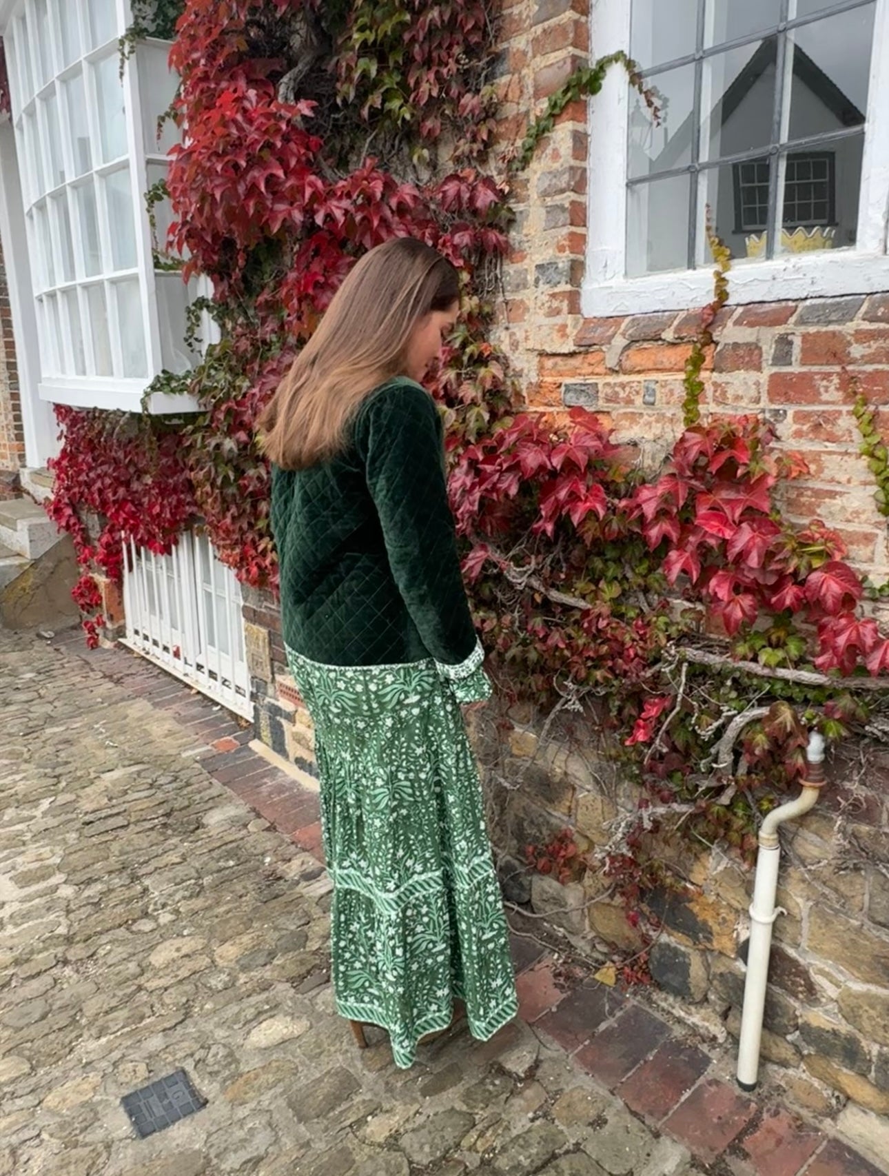 DEEP GREEN BUTAH LOTTIE DRESS