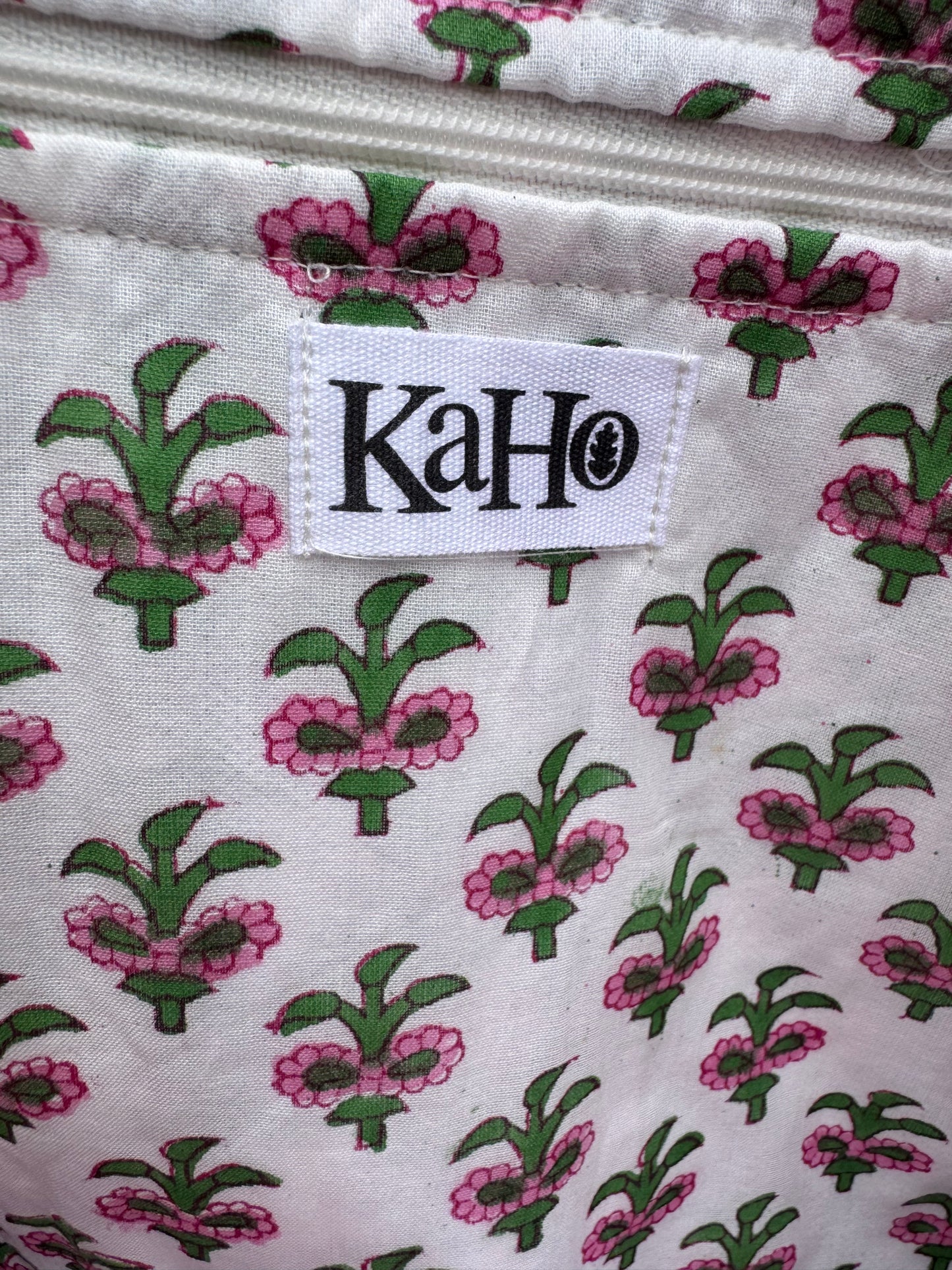 PINK AND GREEN TILE SHOULDER BAG