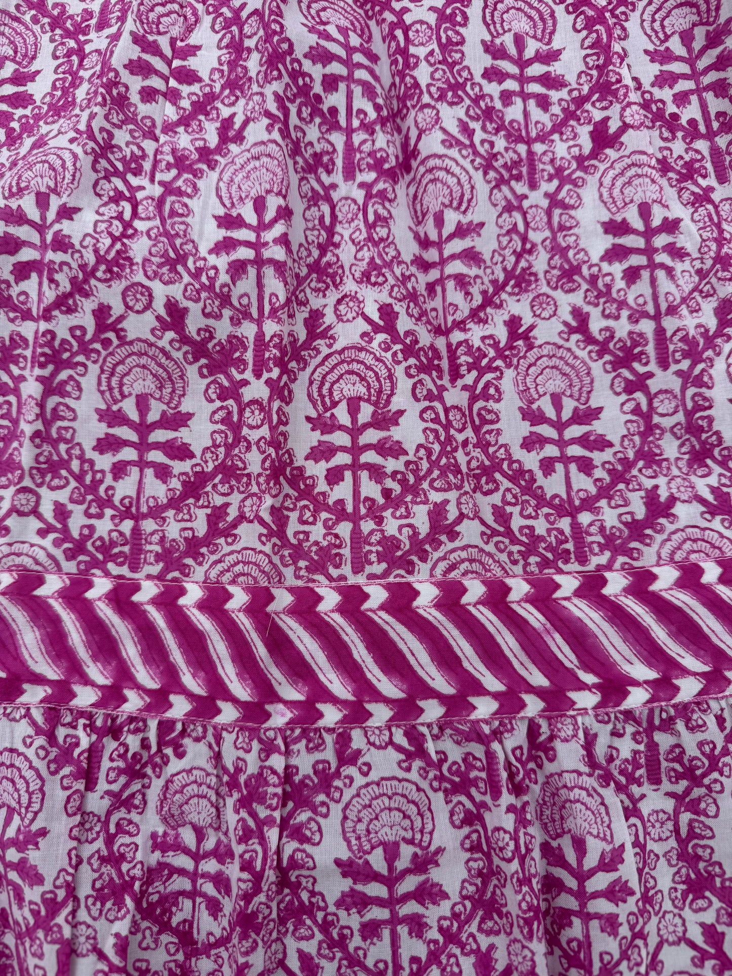 PINK REVERSE TRELLIS SKIRT