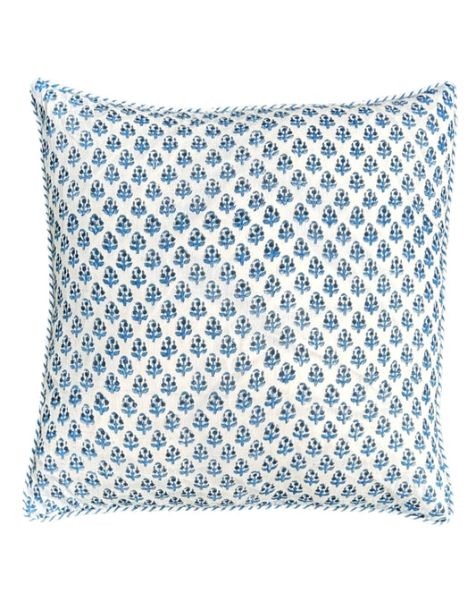 BLUE BOOTY FLORAL CUSHION