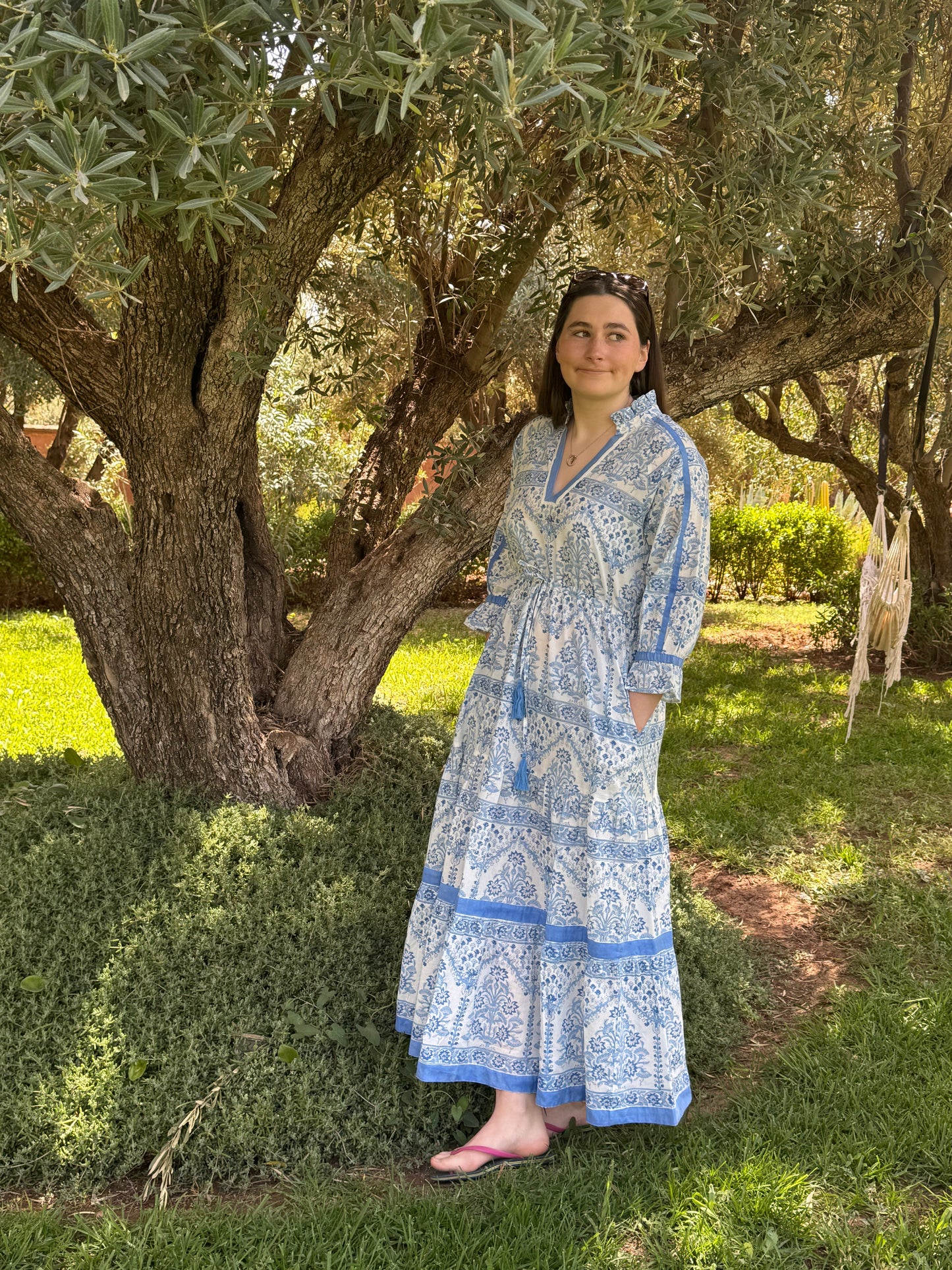 BLUE SQUARE BUTAH LOTTIE DRESS