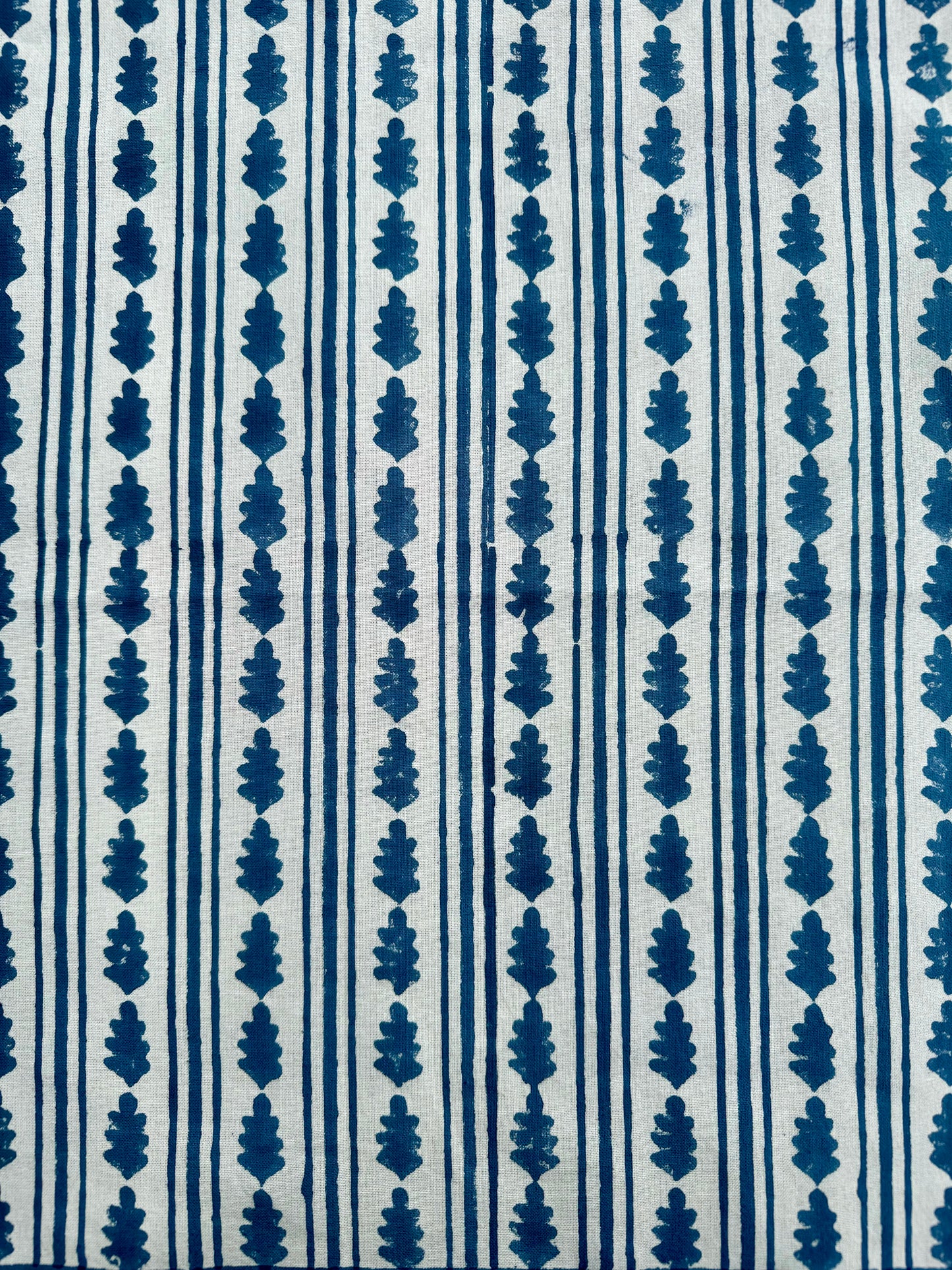 BLUE KAHO STRIPE TABLECLOTH
