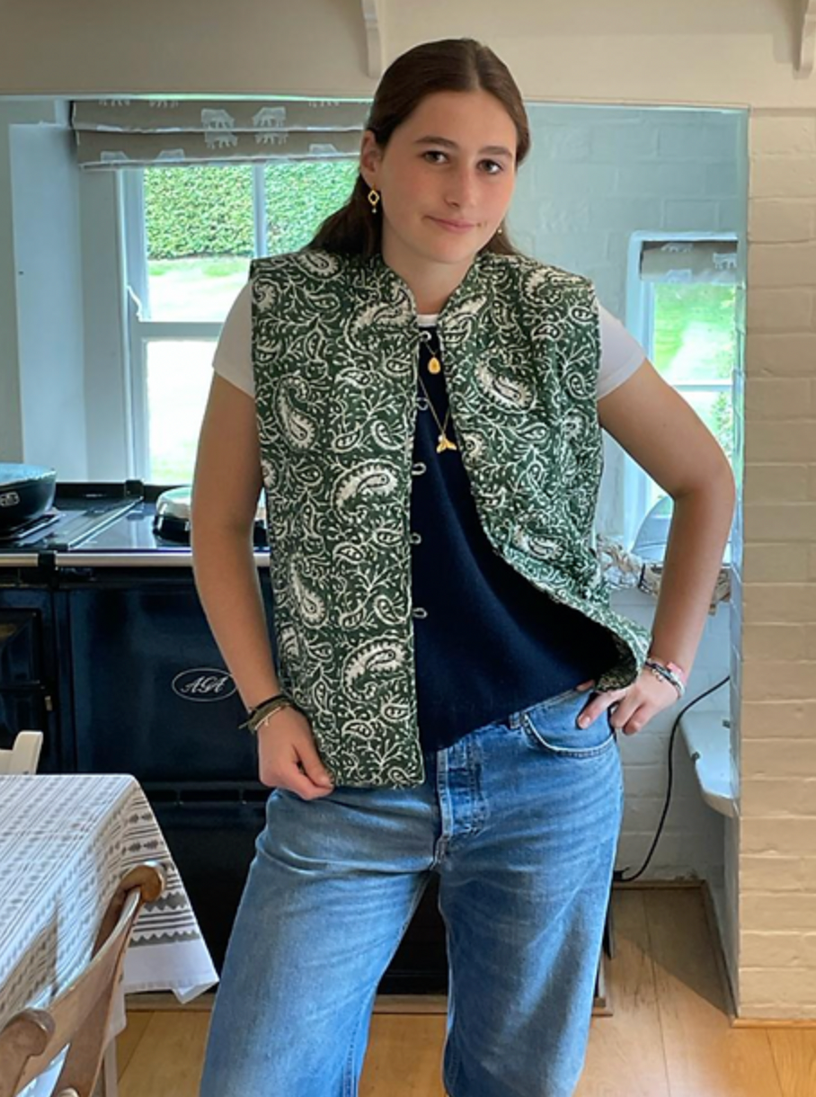 GREEN REVERSIBLE GILET
