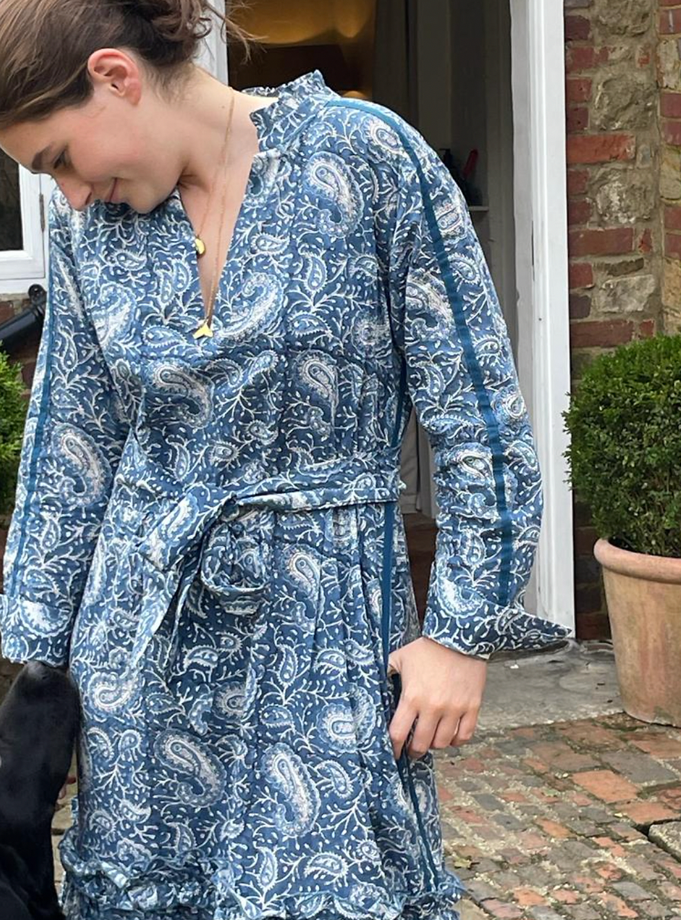 MIDNIGHT BLUE FLORENCE MAXI DRESS