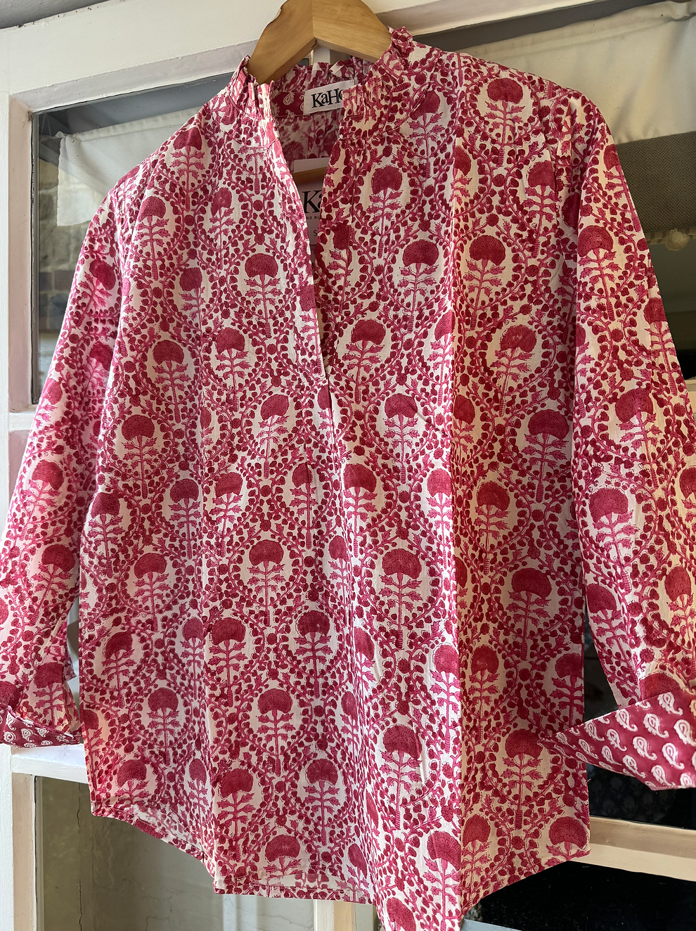 RED TRELLIS SHIRT