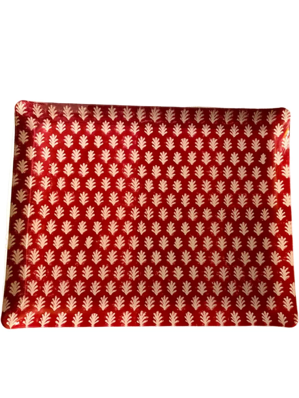 LARGE RED ACORN TRAY