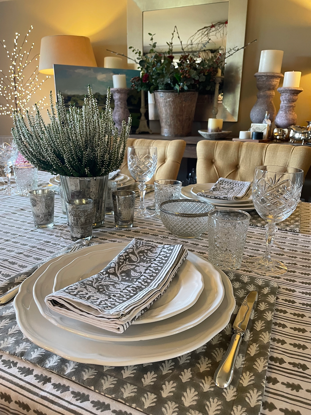 GREEN TRELLIS NAPKINS