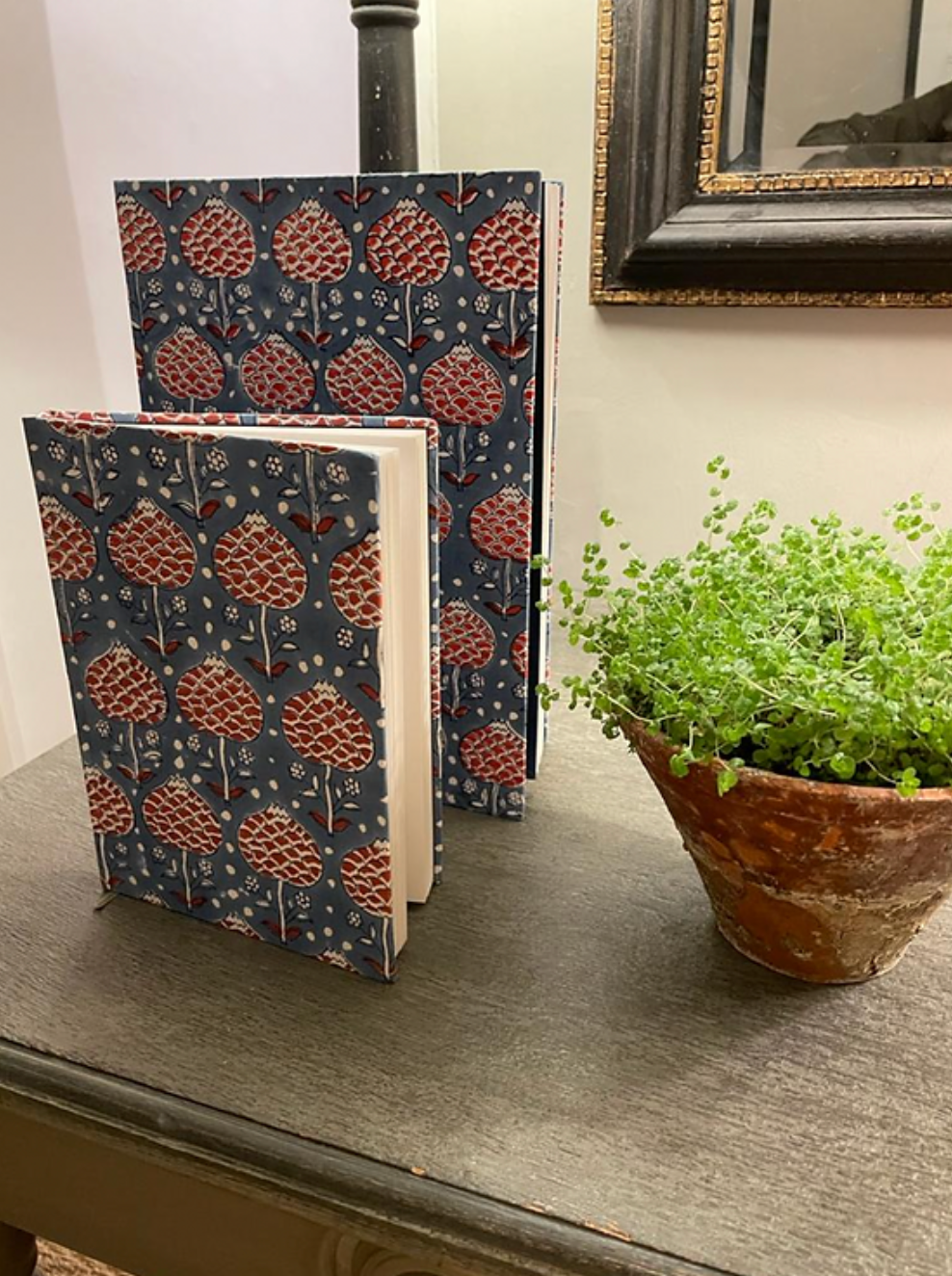 BLUE AND RED ARTICHOKE BOOK