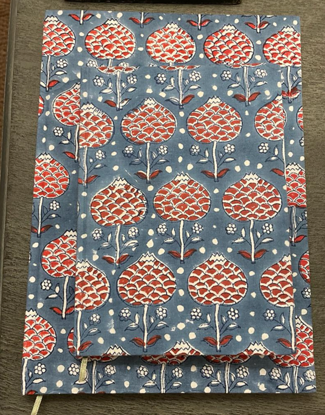 BLUE AND RED ARTICHOKE BOOK