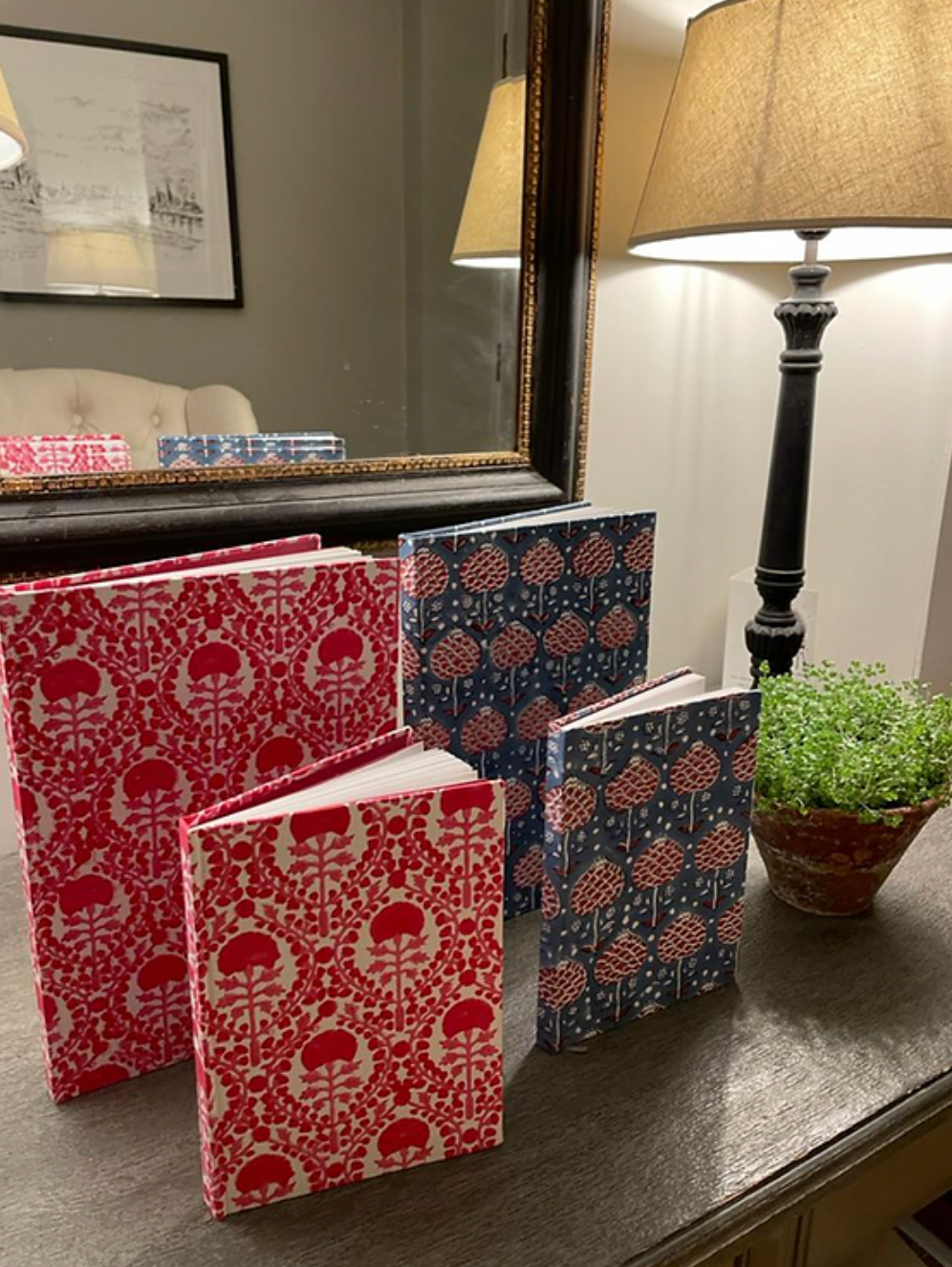 BLUE AND RED ARTICHOKE BOOK