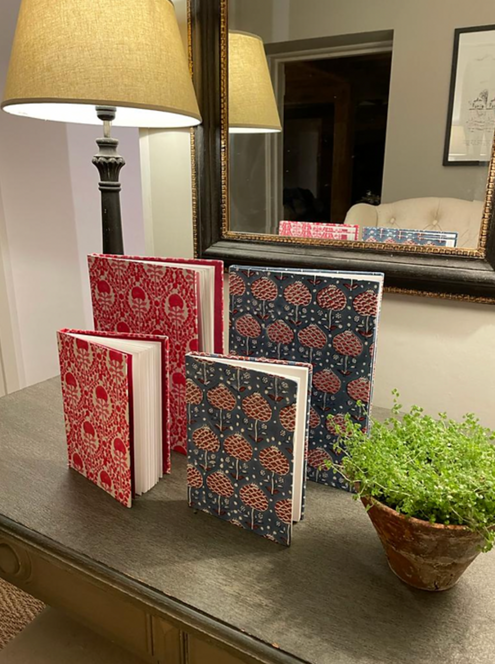 RED TRELLIS JOTTER