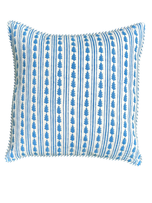 BLUE KAHO STRIPE CUSHION