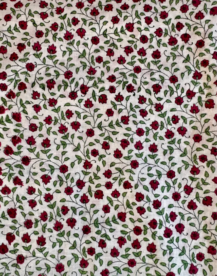 SMALL PINK AND GREEN FLORAL TRAY