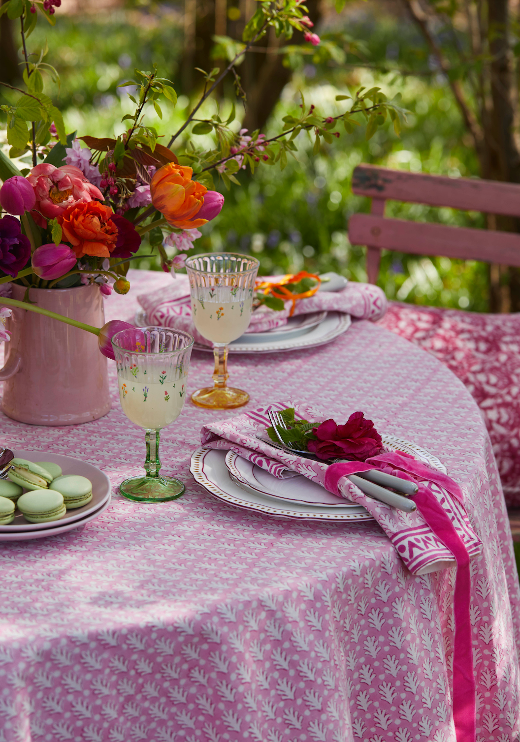 PINK ACORN NAPKINS
