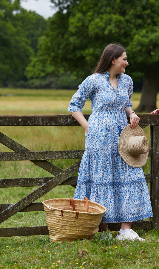 BLUE BUTAH LOTTIE DRESS