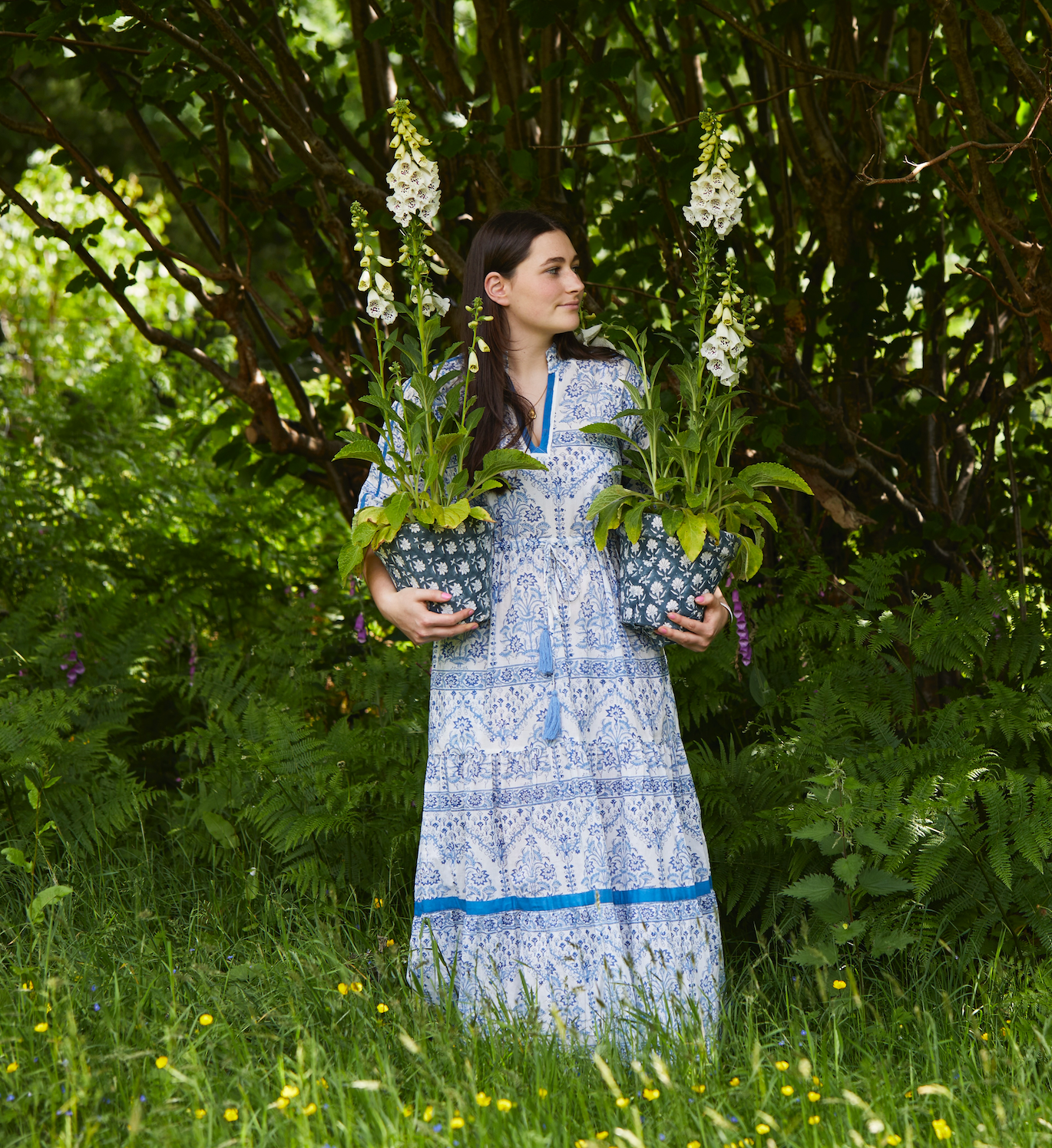 BLUE SQUARE BUTAH LOTTIE DRESS