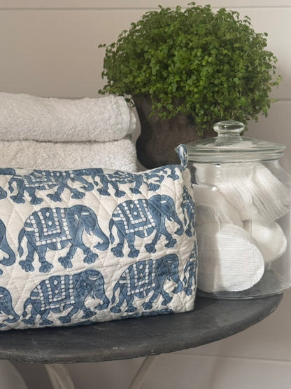BLUE ELEPHANT MAKEUP BAG