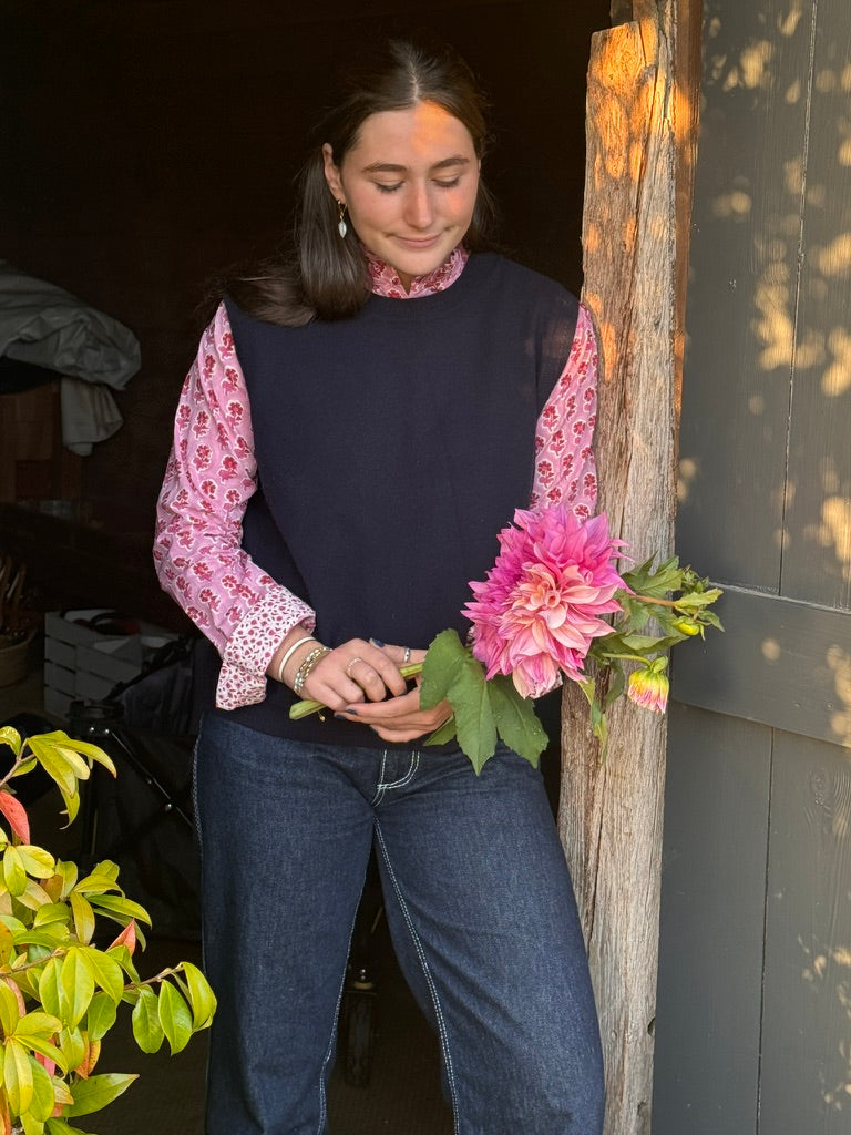 RED AND PINK BACKGROUND FLORAL SHIRT