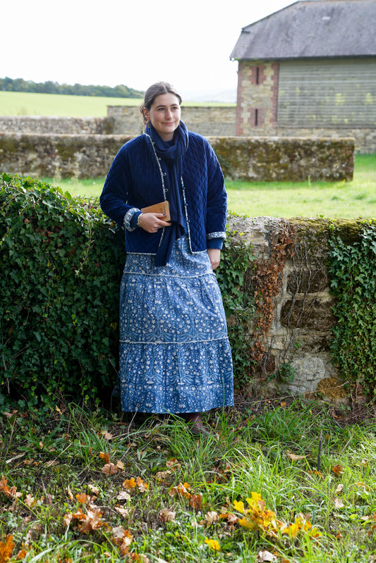 DEEP BLUE BUTAH LOTTIE DRESS
