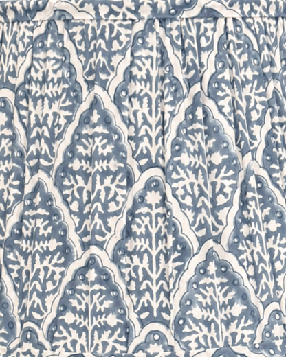 Large Blue Tile Lampshade