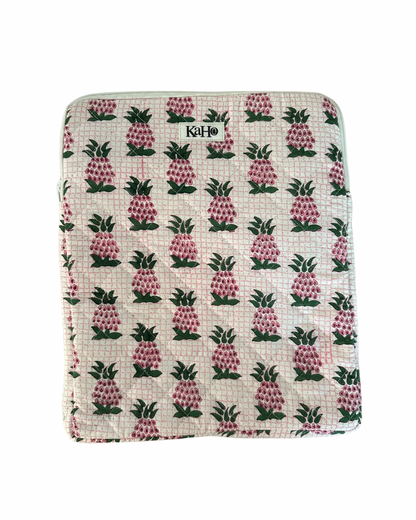 PINK AND GREEN PINEAPPLE IPAD CASE