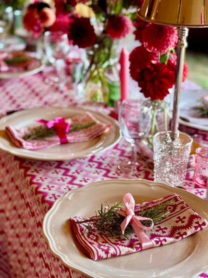 PINK ZIG ZAG NAPKINS