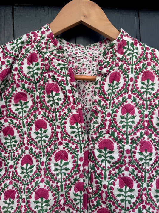 PINK AND GREEN REVERSIBLE JACKET