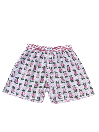 PINK AND GREEN PINEAPPLE BOXER SHORTS