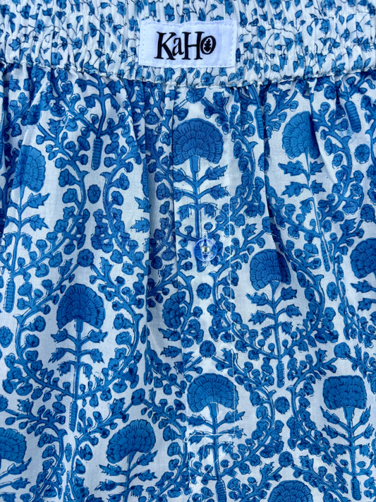 BLUE TRELLIS BOXER SHORTS