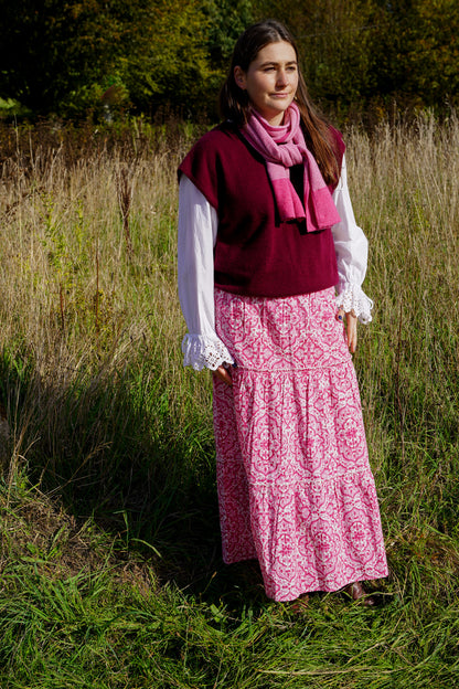 Pink Geometric Skirt