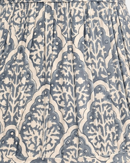 Medium Blue Tile Lampshade