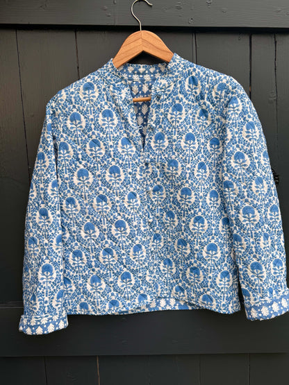 BLUE TRELLIS REVERSIBLE JACKET