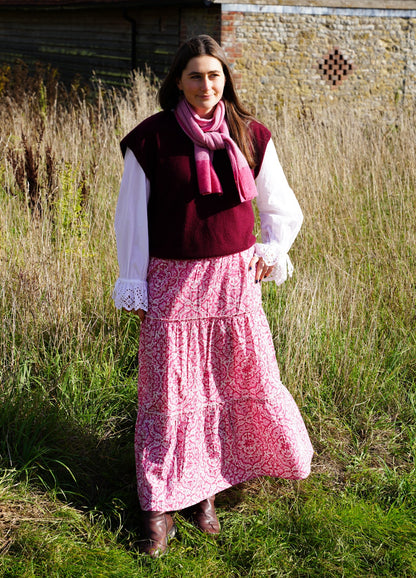 Pink Geometric Skirt