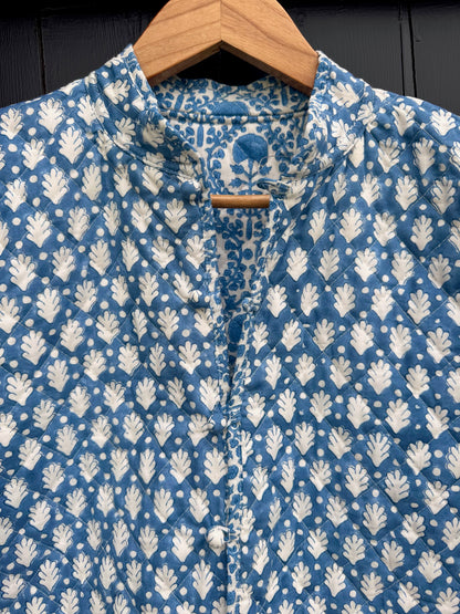 BLUE TRELLIS REVERSIBLE JACKET