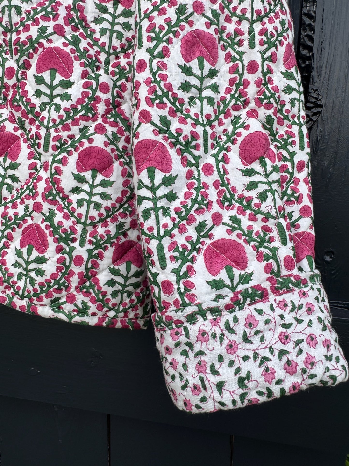 PINK AND GREEN REVERSIBLE JACKET