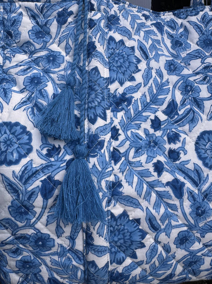 BLUE STAR FLORAL SHOULDER BAG